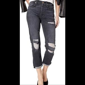 High Waist Josefine boyfriend black jeans